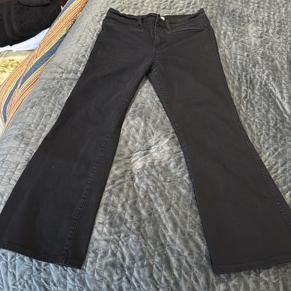 Madewell Womans Black Fleamarket Flare Jean - Picture 10 of 12
